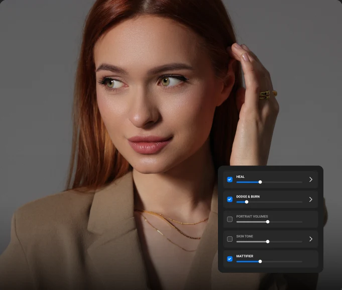 Retouching acne and skin imperfections
